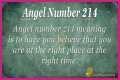 
ANGEL NUMBER 214

