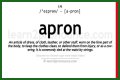 How to pronounce apron